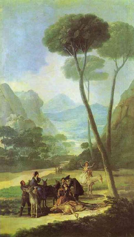 Francisco Jose de Goya Fall (La Cada) Sweden oil painting art